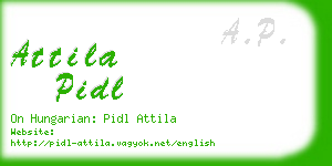 attila pidl business card